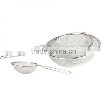 Set 3 Stainless Steel Mesh Strainer Factory