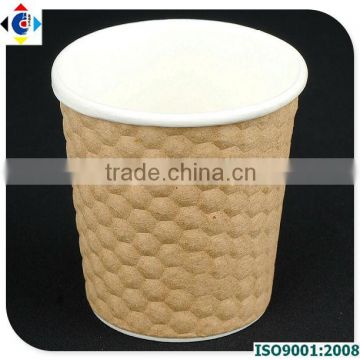 4oz Yellow Dimple Ripple Cup Custom Logo Printed Coffee Paper Cups, Alibaba China