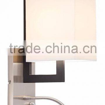1017-8 geometric forms incandescent bulb and a flexible Floating Rectangle LED Plug-In Wall Light