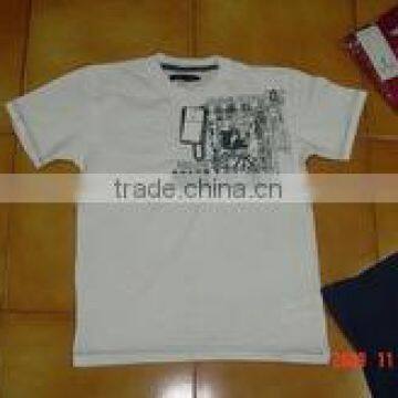 Printed White T-Shirt-1