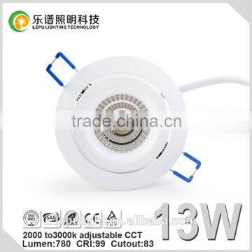New Design13W 15W Sharp COB Downlight Ra99 CCT Adjustable LED Downlight Price photo-6