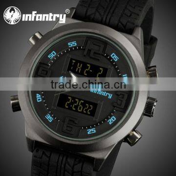 INFANTRY Sport Quartz Rubber Military Complete Calendar Watch photo-3