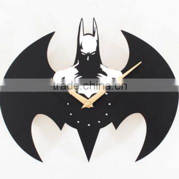 cartoon super creative fashion mute wall clock Batman wall quartz