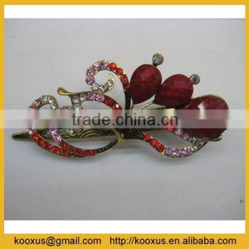 Rhinestone crystal hair barrette clip for wedding