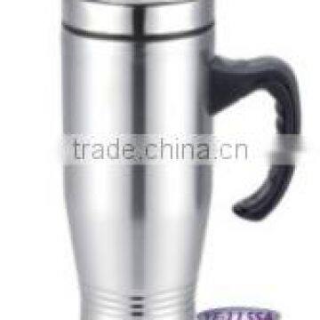 450ml stainless steel Double wall travel mug with handle