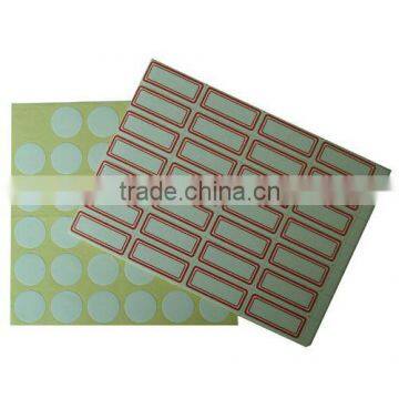 adhesive label, printed label, printing