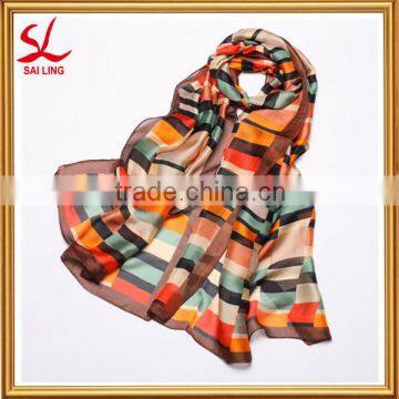 Factory Directly Sale New Scarf European Style Printed Long Chiffion Scarf