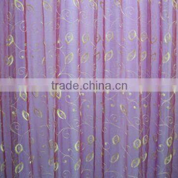 polyester curtain organza; window curtain organz fabirc; curtain fabric