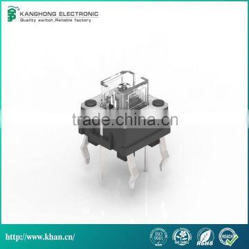 China Manufacturer Khan Quality tact switch with led