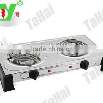 Stainless steel two burner electric stove top electric stove specification