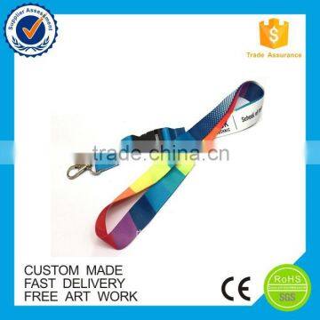 2016 Colorful cheap custom lanyards no minimum order