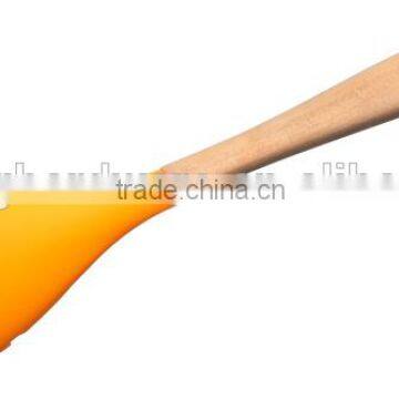 F01-5 Spaghetti Scoop/spaghetti Server/silicone Utensils With Wooden Handle photo-2