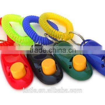 New Dog Pet Plastic Click Clicker Dog Training Clicker Trainer