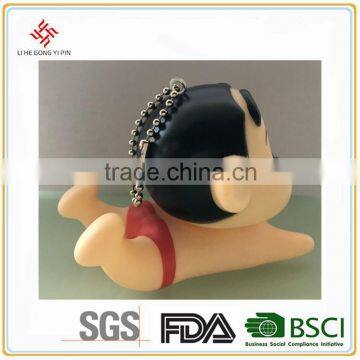 Cartoon Flexible Evade Glue Removable Toy Pendant
