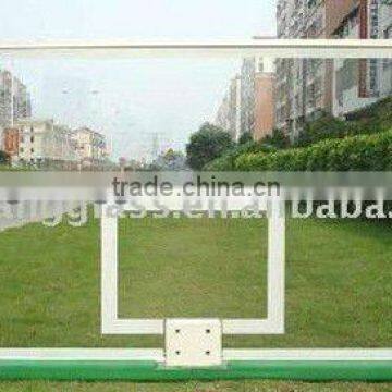 Tempered glass basketball backboard