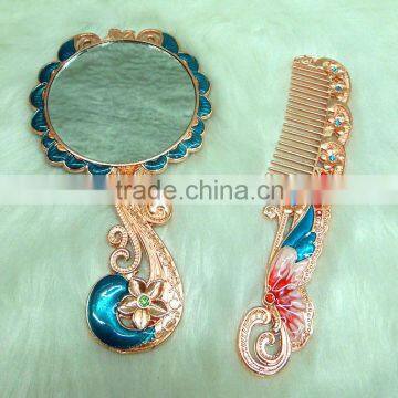 Promotion Gift Rose Gold Makeup Mirror Set/rose Gold Makeup Compact Mirror Set photo-2