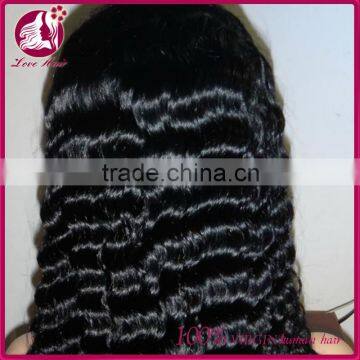 100% natural european human hair price list deep curl hair wig for middle age women