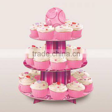 Pink Glitz Theme Party Cupcake Stand