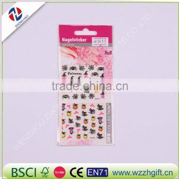 New arrived wholesale elegant fancy customized craft ecofriendly quality temporary various nail sticker