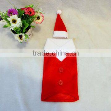 Xmas Gift Wine Bottle Cover,christmas Gift Wine Bottle Sheath Decorate Wine ,bottle Hat 13*24cm photo-3