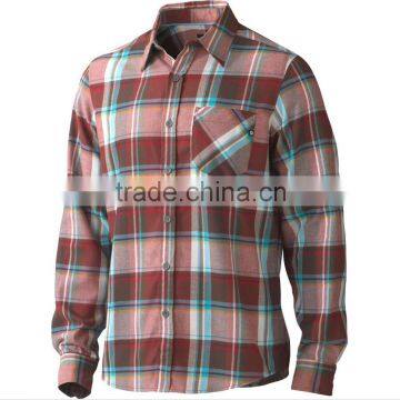 100% Cotton Casual Shirt With top quality Cotton plaid flannel Jacket Egyptian Cotton Long Sleeve Shirt