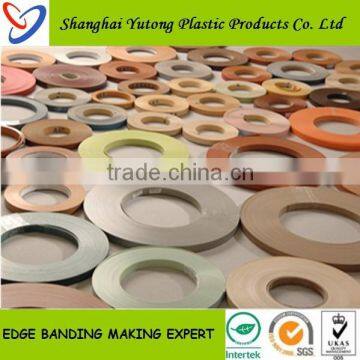 Plastic edge band furniture edge trim strips/pvc edgebanding strips/pvc edgebanding for kitchen cabinets