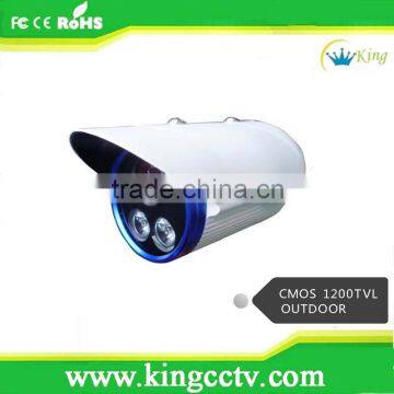 1200TVL CMOS / DIS Analog Security Camera Indoor / Outdoor IR Vandal resistance Dome