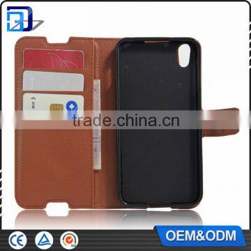 High Quality Litchi Design Credit Card Wallet Stand Flip Leather Case for Alcatel One Touch Idol 4 Mobile Phone Cover photo-2
