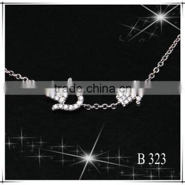 New arrival rhodium plated cheap handmade bracelet