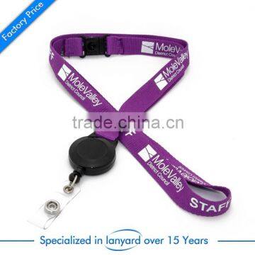 Custom Print Polyester Lanyard With Badge Reel photo-5