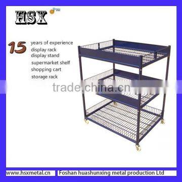 Metal Promotion cart stands for supermarkets