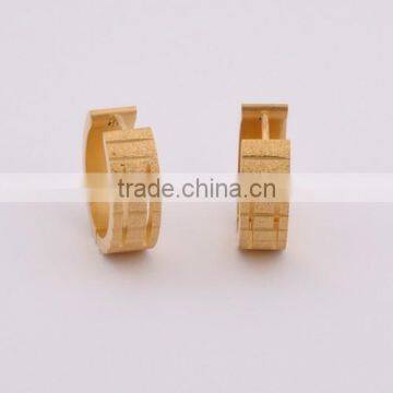 Fashion Stainless Steel Model of Gold Earring(BE10639)