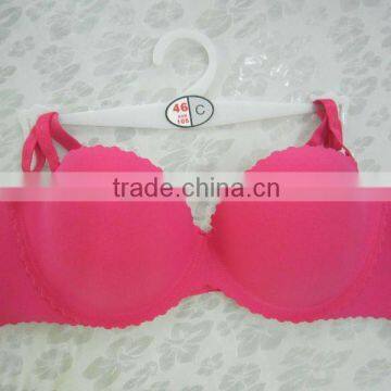 Ladies european size bra solid bra