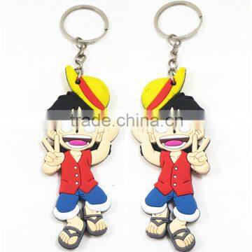 Promotional Gift Cartoon Cute Customized Shaped Keychain 3d PVC Key Ring photo-6