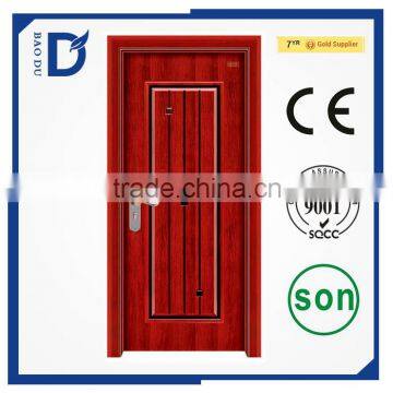 China Professional Manufacturer Single Door Design Room steel wood interior doors