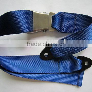 stainless steel buckle aircraft belt 2- p seat safety belt