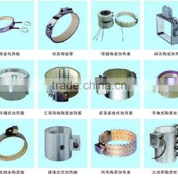 Ceramic heater and ceramic heating device for plastic machine