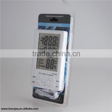 3 In 1 digital room temperature meter Clock