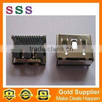 Wholesale HDMI Female Jack Connector 19pin 90 Degree DIP