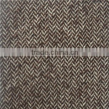 multicolour herringbone wool fabric