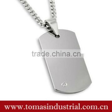 Guangzhou simple and promotional blank custom metal dog tags