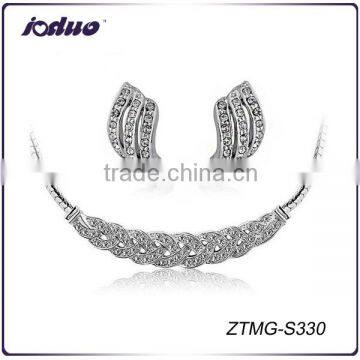 Yiwu Factory Wholesale Rhinestone Jewelry Set Custom