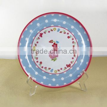 8" melamine round plate