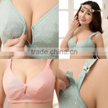 Pregnant women, nursing bra / open front buckle / maternity nursing bra / cotton