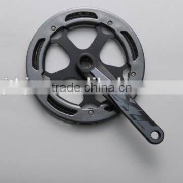 S1016PP steel 48T single speed chainwheel and crank wit plastic chainguard for city bike