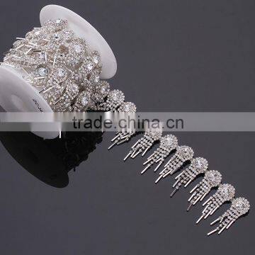 Crystal Fancy Stone Chain Trimming for Dress