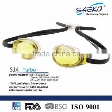 Racing - Soft Eye Seal Anti-Fog Reduce Water Resistance Racing Swimming Goggles