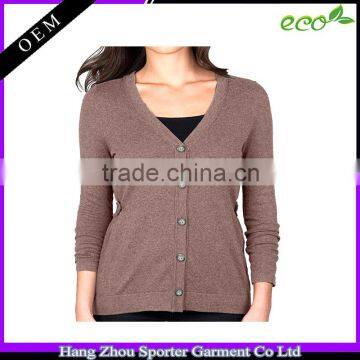 16FZCAS04 silk cashmere cardigan women sweater