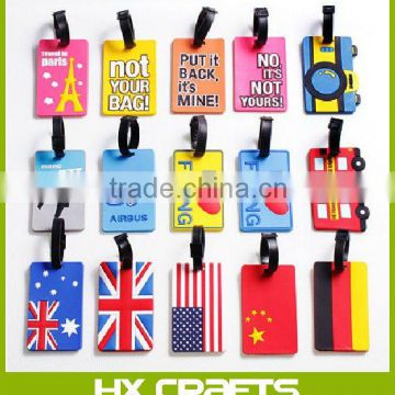 2014 promotional fancy gift custom 3d pvc luggage tag