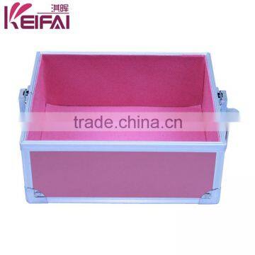 Elegant Pink Decorative Hard Shell Aluminum Frame Beauty Case photo-3